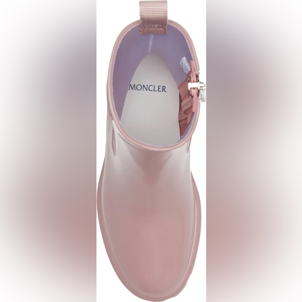 MONCLER  - DARK PINK - NEW IN BOX - NEVER WORN - RETAIL $495 - RAIN BOOTS - Picture 3 of 5